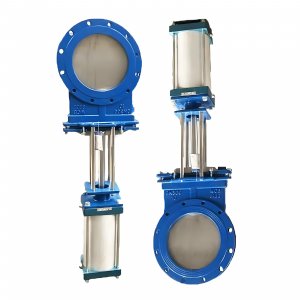 氣動刀閘閥：PZ673Y-16C，DN250，介質灰渣混