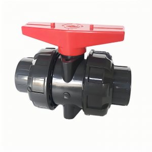 帶平臺(tái)的UPVC承插球閥，可加裝電氣動(dòng)執(zhí)行